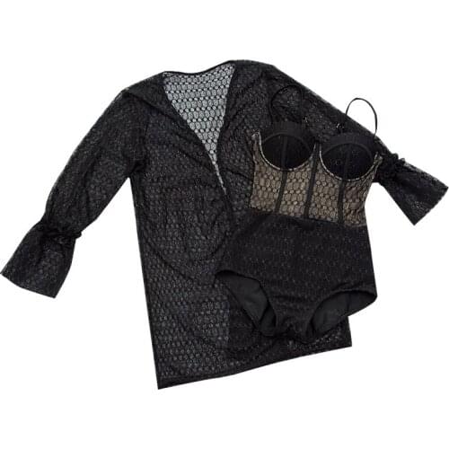 2020 Women One Piece Swimwear Push Up Bathing Suit with Scarf Swimming Beachwear Summer Sexy Ladies Underwire Swimsuit