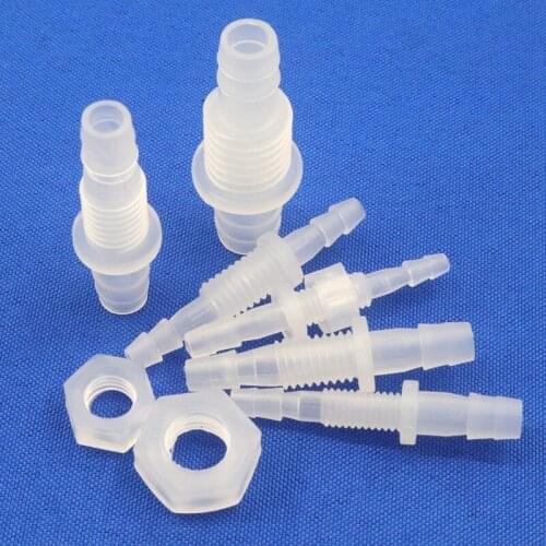 5~200Pcs Hex Nut M12~M16 To 8~12mm PP Pagoda Direct Connectors Aquarium Fish Tank Air Pump Adapter Irrigation Water Hose Joints