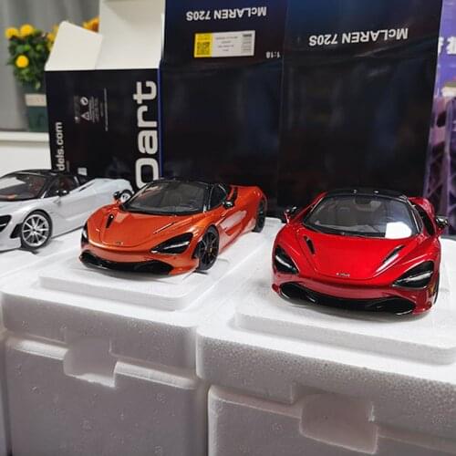 Autoart 1/18 For McLAREN 720S Diecast Model Car Kids Gift Collection Ornaments Display Blue/Red/Orange Metal,Plastic,Rubber