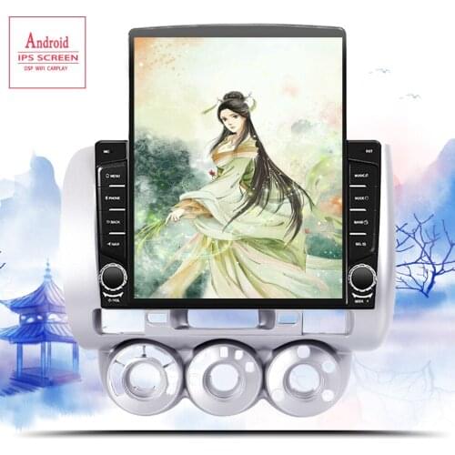 Android 10.0 Car DVD Player GPS Navigation Multimedia For Honda Fit Jazz Radio LHD 2004 2005 2006 2007 car stereo