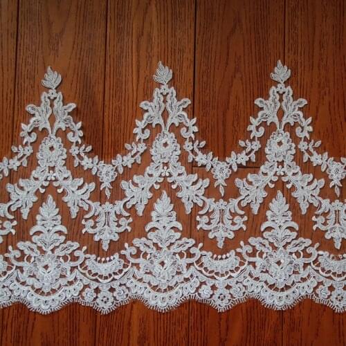 Sequins Handmade DIY Material Wedding Dress Doll Clothing Curtain Decorative Embroidery Lace Trim