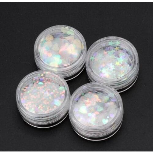 Heart Star Shape Bright Flake Sequins DIY Resin Fillings Jewelry Making