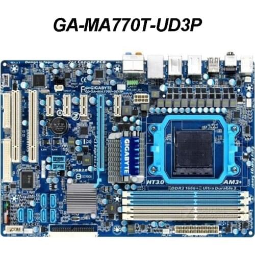 For Gigabyte GA-MA770T-UD3P Motherboard AMD AM3 DDR3 USB2.0 16G Socket MA770T MA 770 770 UD3P Desktop Mainboard Systemboard Used