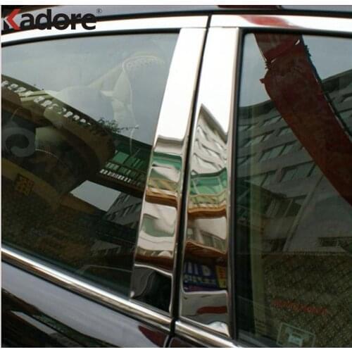 For Mazda CX7 CX-7 2011 2010 2009 2008 2007 Stainless Steel Window Sill Trims Center Pillars B + C Pillar Covers Car Styling