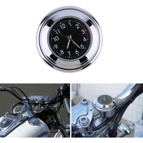 Hot Sales Waterproof Motorcycle Motorbike Handlebar Mount Round Dial Clock Accessory