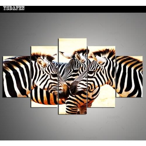 HD Printed Painting Canvas Printing Zebra painting Room decor print poster picture canvas Framed Art HG-155