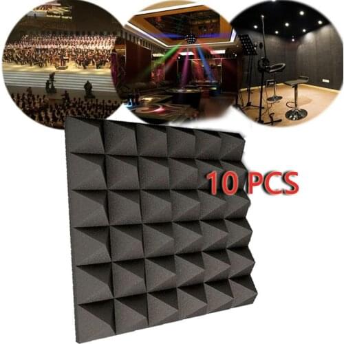 Good Price 30*30*5cm Black Studio Acoustic Soundproof Foam Sound Absorption Treatment Panel Tile Protective Sponge in Stock