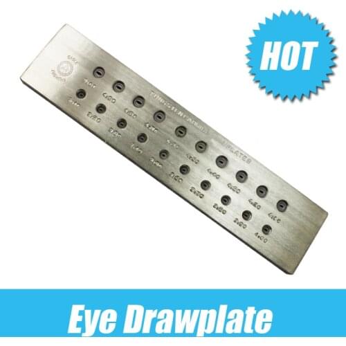 Free shipping Jewelry making tools,Horse eye Tungsten carbide drawplate hole size 3.1-5.0mm, hole number 20 goldsmith