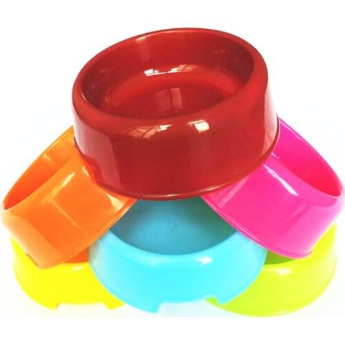 Small bowl of candy color dog bowl pet tableware dogs cat bowl basin water bowls pet bowl bowl