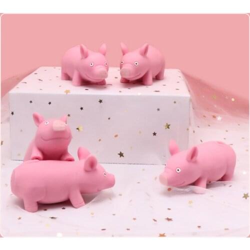 Mochi Cute Animal Pinch Ball Pig Toys Fidget Toy To Vent Children Pinching Joys Stress Vent Toy Ball Office Outdoor Toys Relief