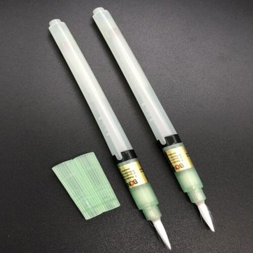 2Pc Tip Head BON-102 Flux Paste Solder Paste Brush Tip / Flat Pen Welding Recyclable Flux Paste/solder paste/flux pen/ welding