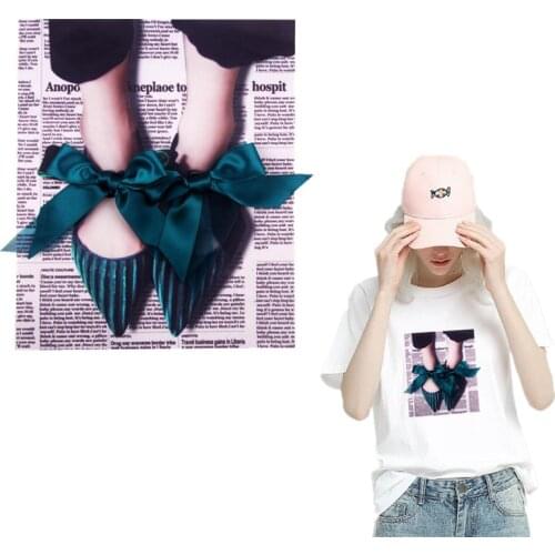 Clothing Diy Embroidery Biker Patch 250mm Bow Shoes Logo Deal with it Patches for Clothes Stickers Strange things Free Shipping