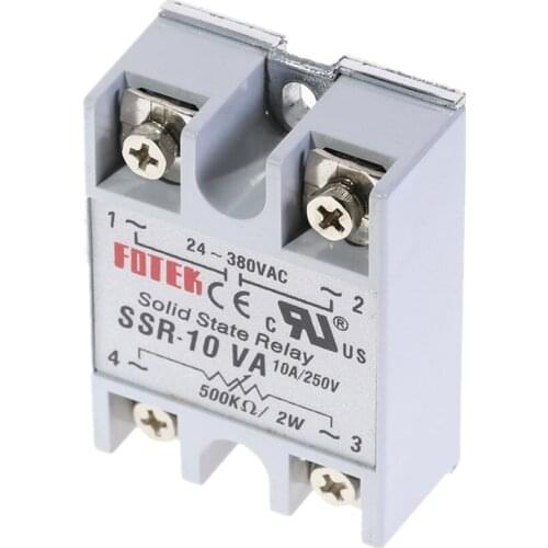SSR Solid State Relay SSR-10VA SSR-25VA SSR-40AV 10A Relais Regulator 24-380VAC Output SSR 10VA Single Phase Solid State Relay