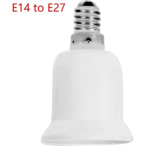 Fireproof Plastic Converter E14 To E27 Adapter Conversion Socket High Quality Material Socket Light Bulb Adapter Lamp Holder