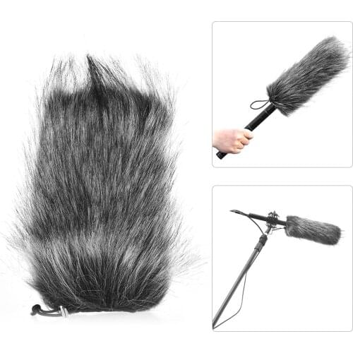 Professional Microphone Furry Windscreen Flexible Mount Fur Windshield for TAKSTAR SGC-598 598 for Sony EMC965 NV1 XM1 CG60, ect