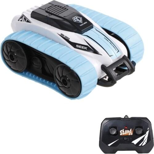 RC Car 2.4G Remote Control 4WD Stunt Car Track Double Sided Roll 360° Rotating Vehicles RC Car Toy Gift for Kids