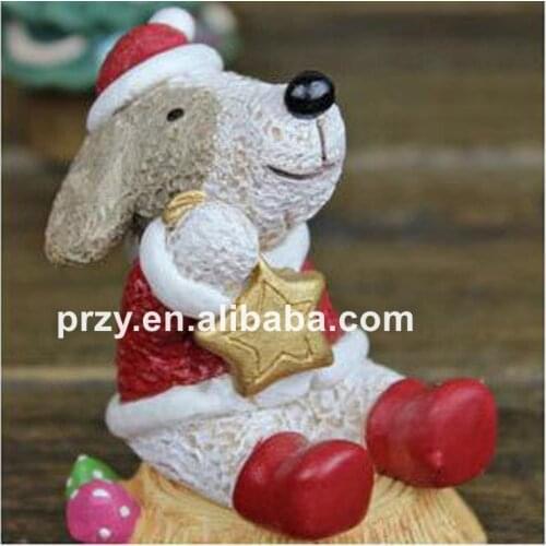 Silicone Critter dog creative 3D Christmas ornament Christmas cake decoration mold DIY soap mold candle mold