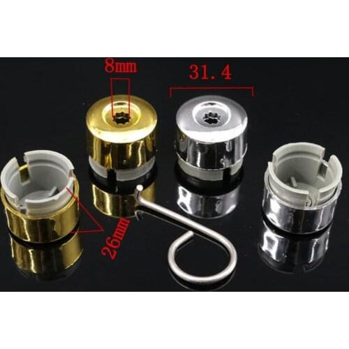 SKTOO 7L6 601 173A 2ZZ 10pcs Chrome Wheel Lug Bolt Nut Cap Cover 7L6601173A for VW Touareg 2004 - 2010 2011 2012 2013 2014