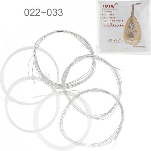 Guitar Strings 6pcs/lot Oud String 022-033 Inch Clear Nylon Silver-Plated Copper Alloy with Full Bright Tone