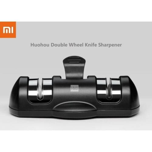 Xiaomi HUOHOU Sharpener Stone Double Wheel Whetstone Knife Sharpene Tool Grindstone Kitchen Tools