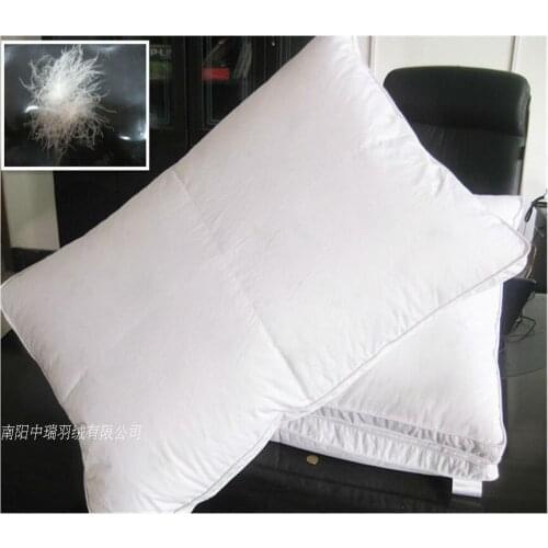 High-grade Hotel useing / white entresol down pillow & three-dimensional & 74*48CM single pillow Price