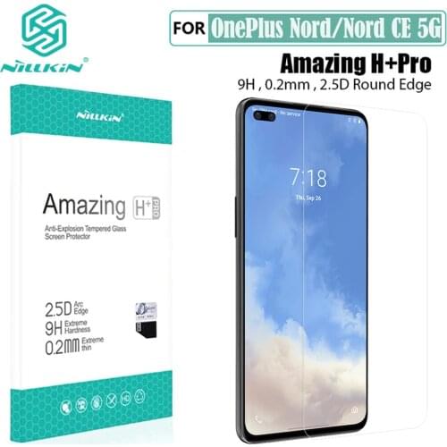 For OnePlus Nord Glass NILLKIN Amazing H+Pro 0.23MM Anti-Explosion 2.5D Screen Protector Tempered Glass for OnePlus Nord CE 5G