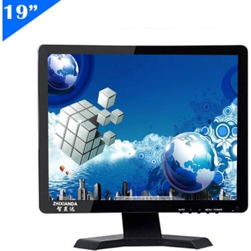 ZHIXIANDA 19Inch Industrial Display For CCTV Camera Microscope DVR Support HDMI VGA BNC AV USB Input With Touch Screen Monitor