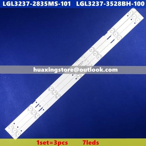 1set=3pcs LED backlight strip 7lamps for LGL3237-2835MS-101 LGL3237-3528BH-100