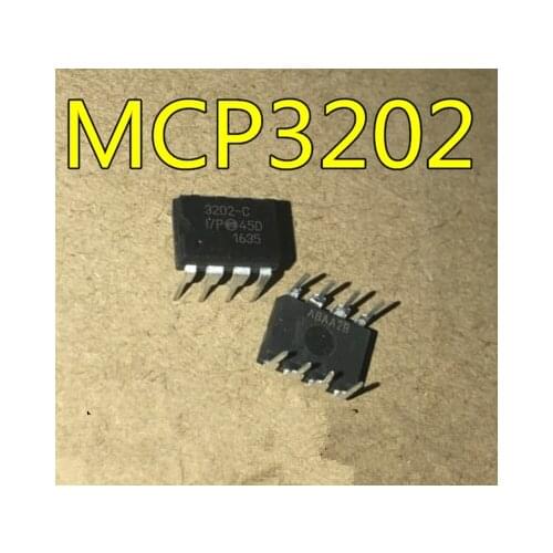 1pcs MCP3202-BI/P MCP3202-CI/P MCP3202 DIP-8