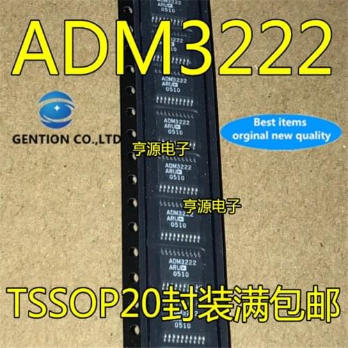 10Pcs ADM3222ARU ADM3222 ADM3222ARUZ TSSOP-20 in stock 100% new and original