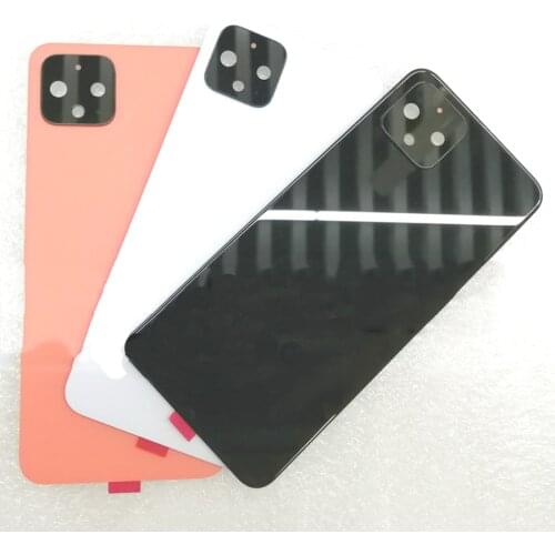 100% Original Glass For Google Pixel 4 XL 4XL XL4 6.3" / Pixel 4 5.7" Battery Door Back Glass Cover Housing Case With Adhesive