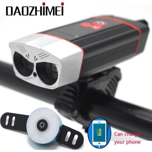 2000 Lumens Bike Light Rainproof USB Rechargeable LED 5200mAh MTB Bicycle Lamp Front Headlight Flashlight Bicycle Accessories