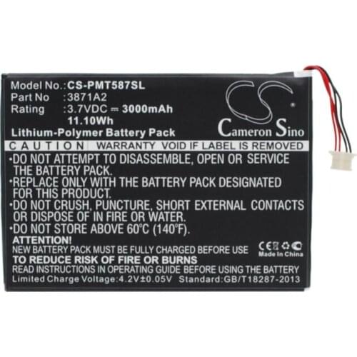Cameron sino 3000mah battery for PRESTIGIO Multipad 7.0 Ultra Duo 3871A2 Tablet Battery