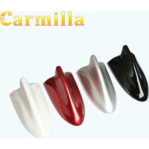 Carmilla Car Radio Shark Fin Antenna Signal Sticker Case for Ford Focus Kuga Escape Everest Explorer Mondeo Ecosport Accessories