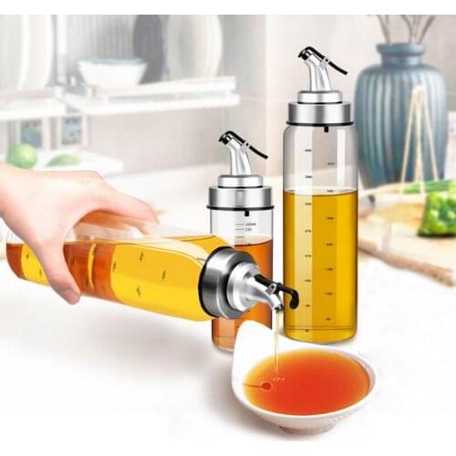Oil Dispenser Seasoning Bottle Dispenser Sauce Bottle Kitchen Cooking Accessories Glass Storage Bottles For Oil Vinegar