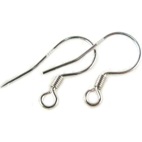Diy Jewelry Making Findings 925 Sterling Silver Open Earring Fish Hook Ear Wires