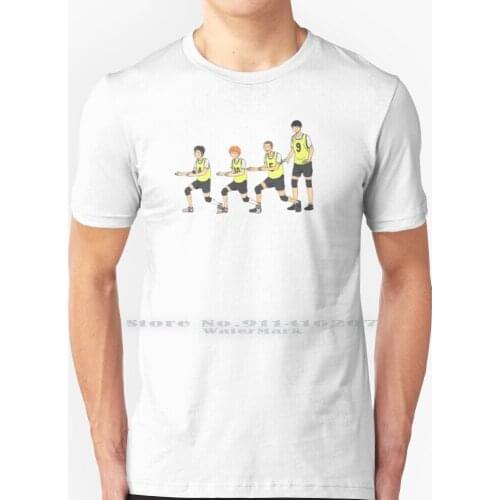 Meat Is God T Shirt 100% Pure Cotton Noya Nishinoya Tanaka Haikyu Haikyuu Hinata Shoyo Hinata Tsukishima Kageyama Anime Manga