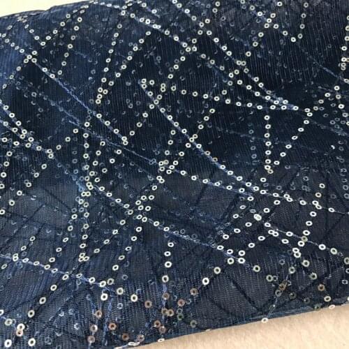 GLace 1Y/lot Sequin mesh embroidery sewing fabric for gilr dress DIY Craft accessories TX1416