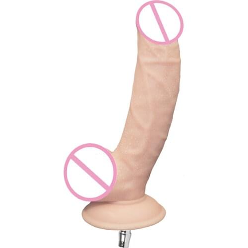 FAAK Powerful Sex Machine Dildos Attachment with Quick Plug, Realistic Penis for woman Lesbian,Quick love machine are suit for