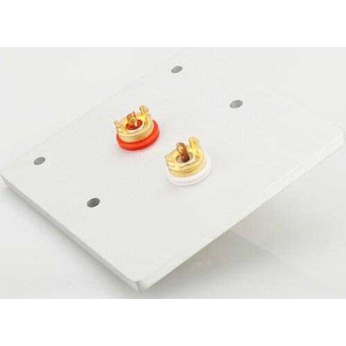 Hifi Audio Home theater gold plated 2ways Wall RCA Socket hifi rca jack socket audiophile rca socket on the wall