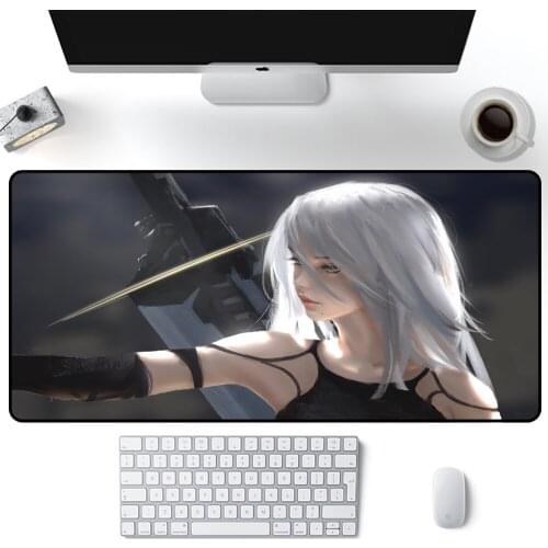 NieR Automata Mouse Pad Gamer Mousepad XL XXL Mouse Mat Large Desk Mat Computer Keyboard 90x40cm Speed Carpet Gaming Mousepad