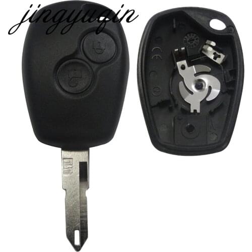 Jignyuqin 10pcs Remote Key Shell Case 2B for Renault Duster Logan Fluence Clio Vivaro Movano Master Traffic Kangoo Megane laguna