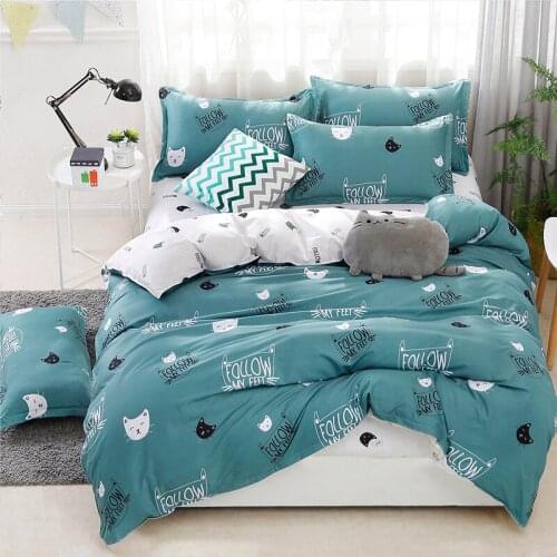 Hot Style Cute Cats Printing Bedding Set 2pcs/3pcs Duvet Cover Set 1 Quilt Cover+1/2 Pillowcases(no Blanket or Sheet)