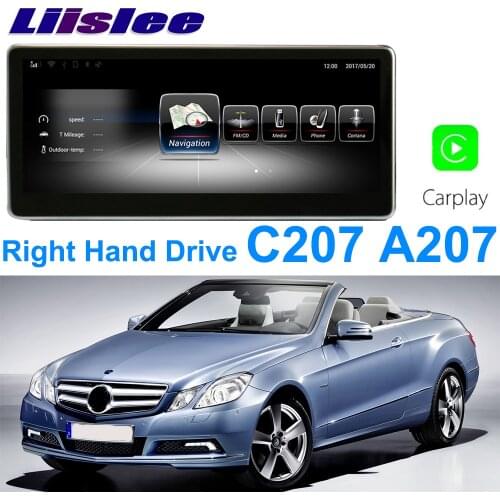 Liislee Car Multimedia Player NAVI For Mercedes Benz MB E A207 C207 2009~2017 Right Hand Drive Car Radio Stereo GPS Navigation