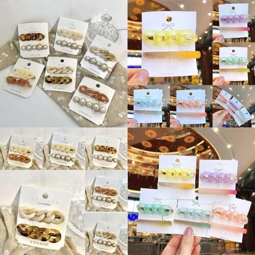 New Handmade Chain Hair Clips Gold Color Long Barrettes Hair Clips for Women Girls Hairpin Hair Accessories Gifts