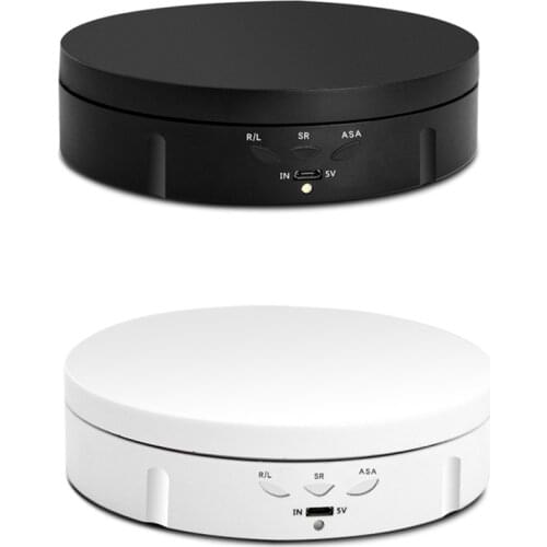 3 Speeds Jewellery Display Stands Electric Rotating Turntable Jewelry Organizer Watch Photography Stand 15 cm 360 Degree 10 KG