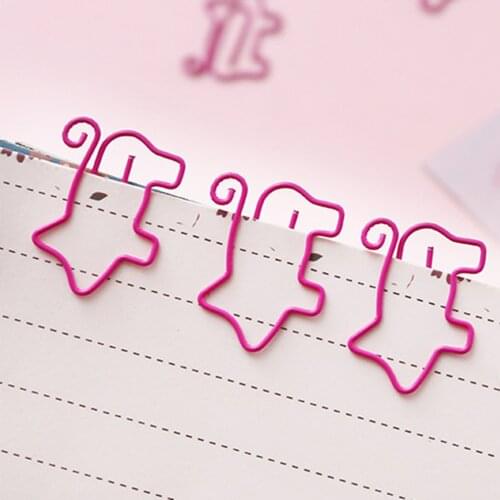 Office Paper Clips Simple Easy Paper Clips Student School Stationery Accessories Organizer Mini Bookmark Animal Clip Cheap Cute