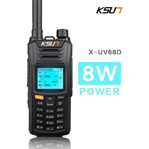 Walkie Talkie Long Range VHF UHF Two-way Radio Station 999 Channel Radio Transceiver 10KM VOX Hunting Talkie Walkie KSUN UV68D