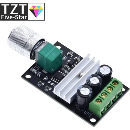 TZT DC 6V 12V 24V 28VDC 3A 80W PWM Motor Speed Controller Regulator Adjustable 3A Motor Speed Controller Regulator