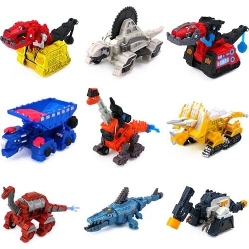 Xmas Dinotruxs Dinosaur Truck TY Rux Rollodon Ton-Ton Scoot Pounder Garby Figures For Kids Birthday Gift